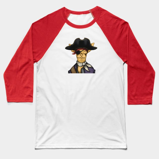 Pirates of the Chihuahua Baseball T-Shirt by DakiPukiTeeStudio